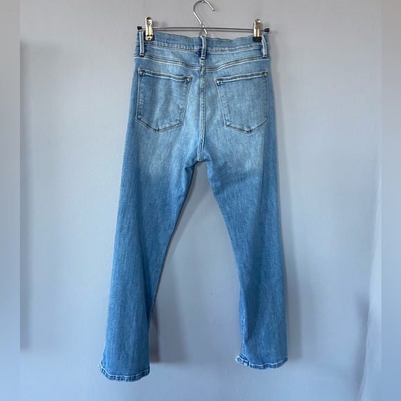 FRAME Le High Straight Jeans in Laskey Rips Size 29 - Picture 6 of 10